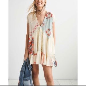 Free People Mended with Scarves Dress XS